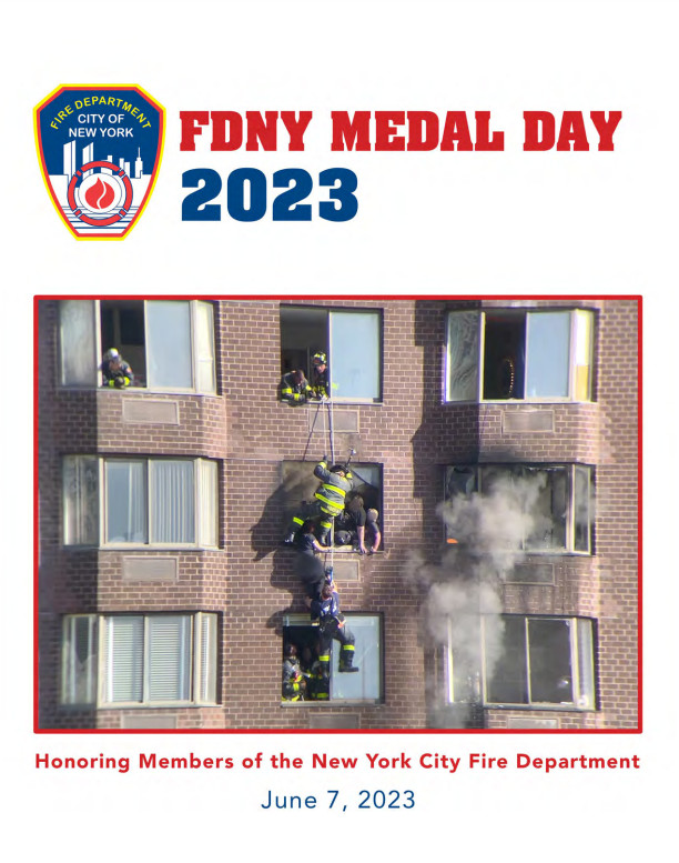 FDNY Medal Day Book New York State Honorary Fire Chiefs